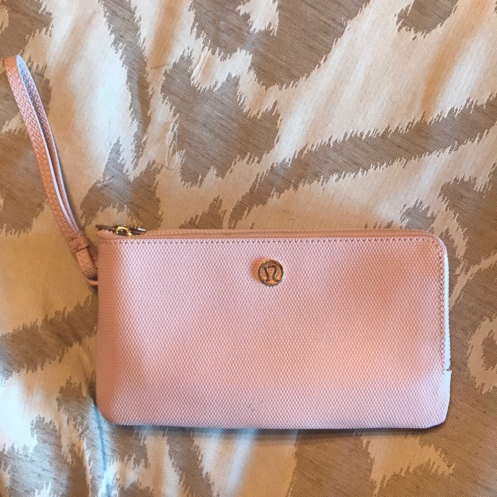 Lulu lemon pink wallet
